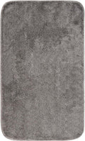 Garland Rug Traditional Nylon Washable Medium Gray 30in x 50in Bath