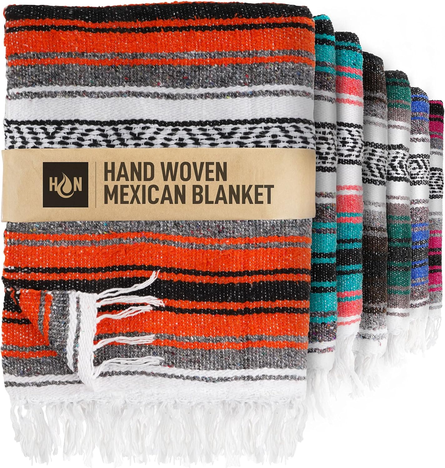 Authentic Extra Large Mexican Blanket for Yoga and Outdoor Use