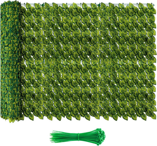 Outdoor Garden Privacy Screen - 120x40 Watermelon Leaves