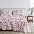 Great Bay Home 4-Piece Full Microfiber Sheet Set - Winter Floral