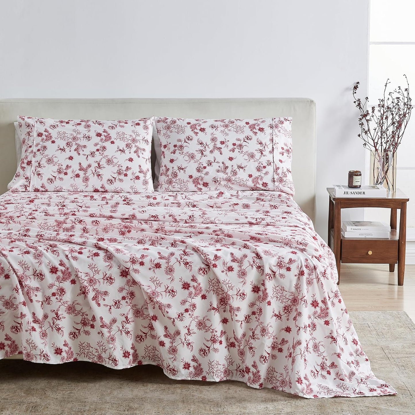 Great Bay Home Winter-Theme Microfiber Sheet Set for Comfort