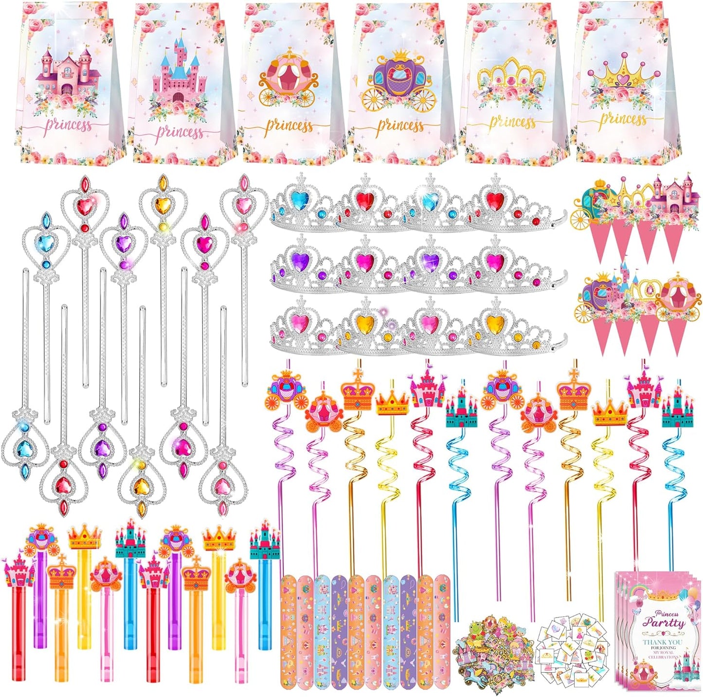 308PCS Princess Birthday Party Decorations for Magical Celebrations