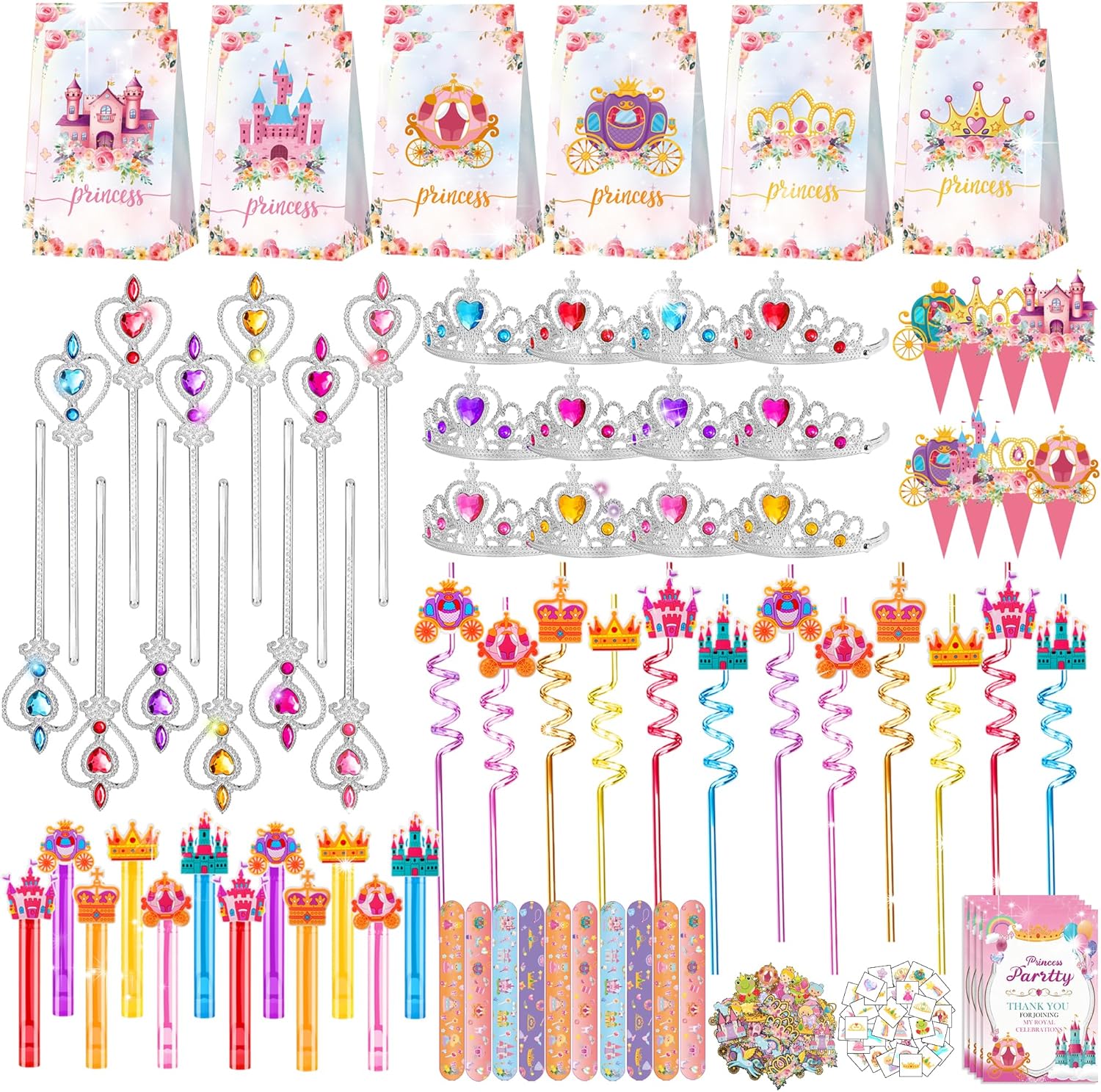 308PCS Princess Birthday Party Decorations for Magical Celebrations
