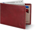Mens Slim Bifold Wallet RFID Blocking Minimalist Front Pocket Wallets