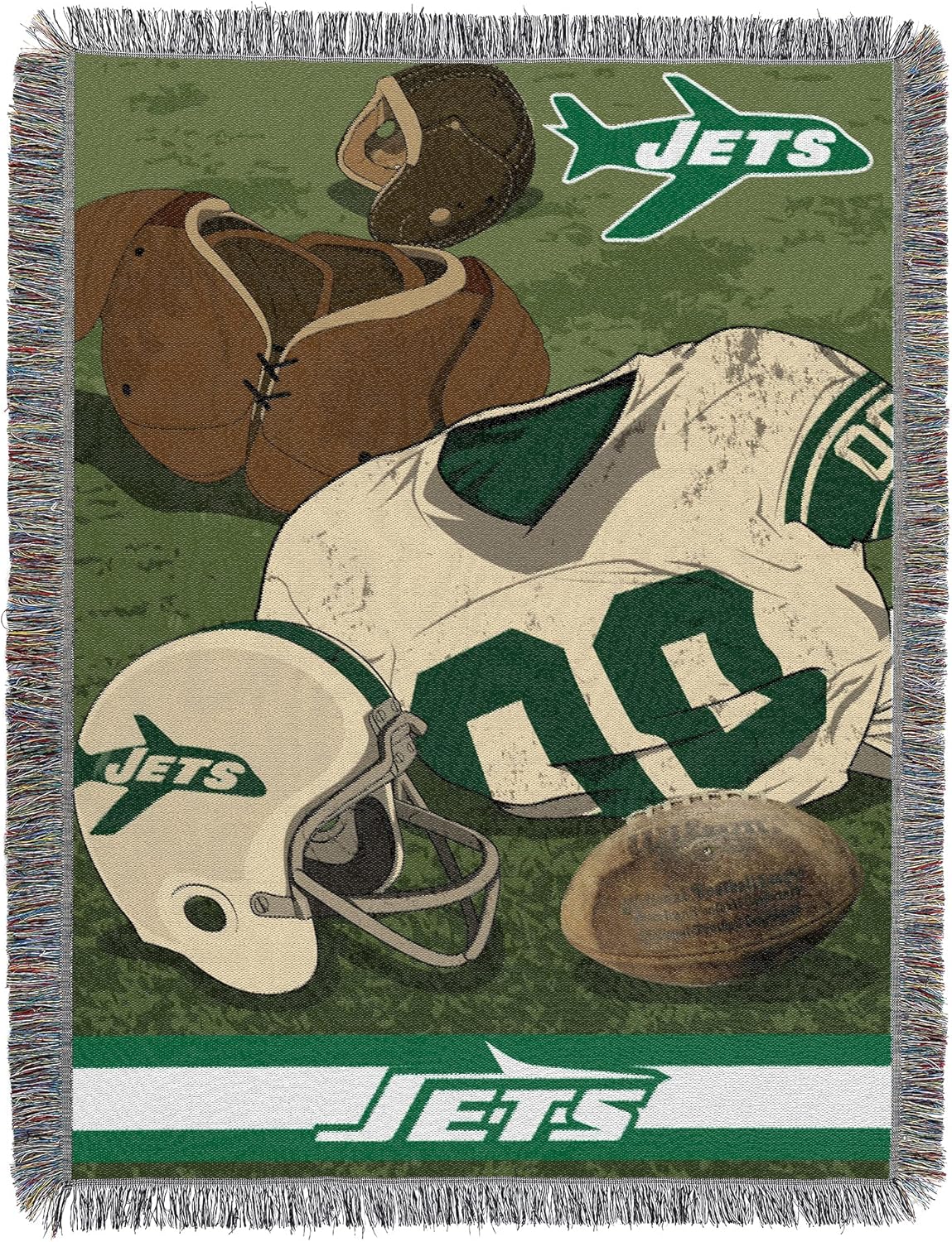 NFL Unisex-Adult Woven Tapestry Throw Blanket for Fans