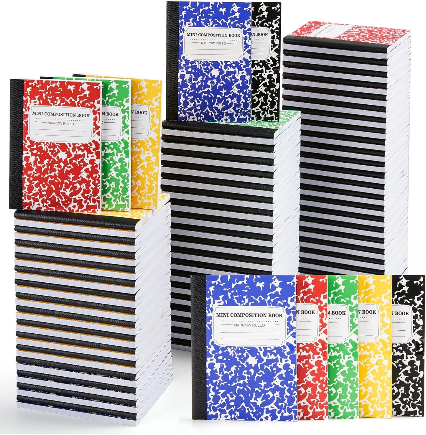feela Mini Composition Notebooks - Cute & Compact Bulk Pack for School & College