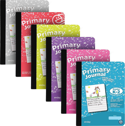 Enday Primary Journal 6-Pack for Young Writers