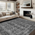 5x7 Area Rugs Machine Washable Rug - Modern Non-Slip Abstract