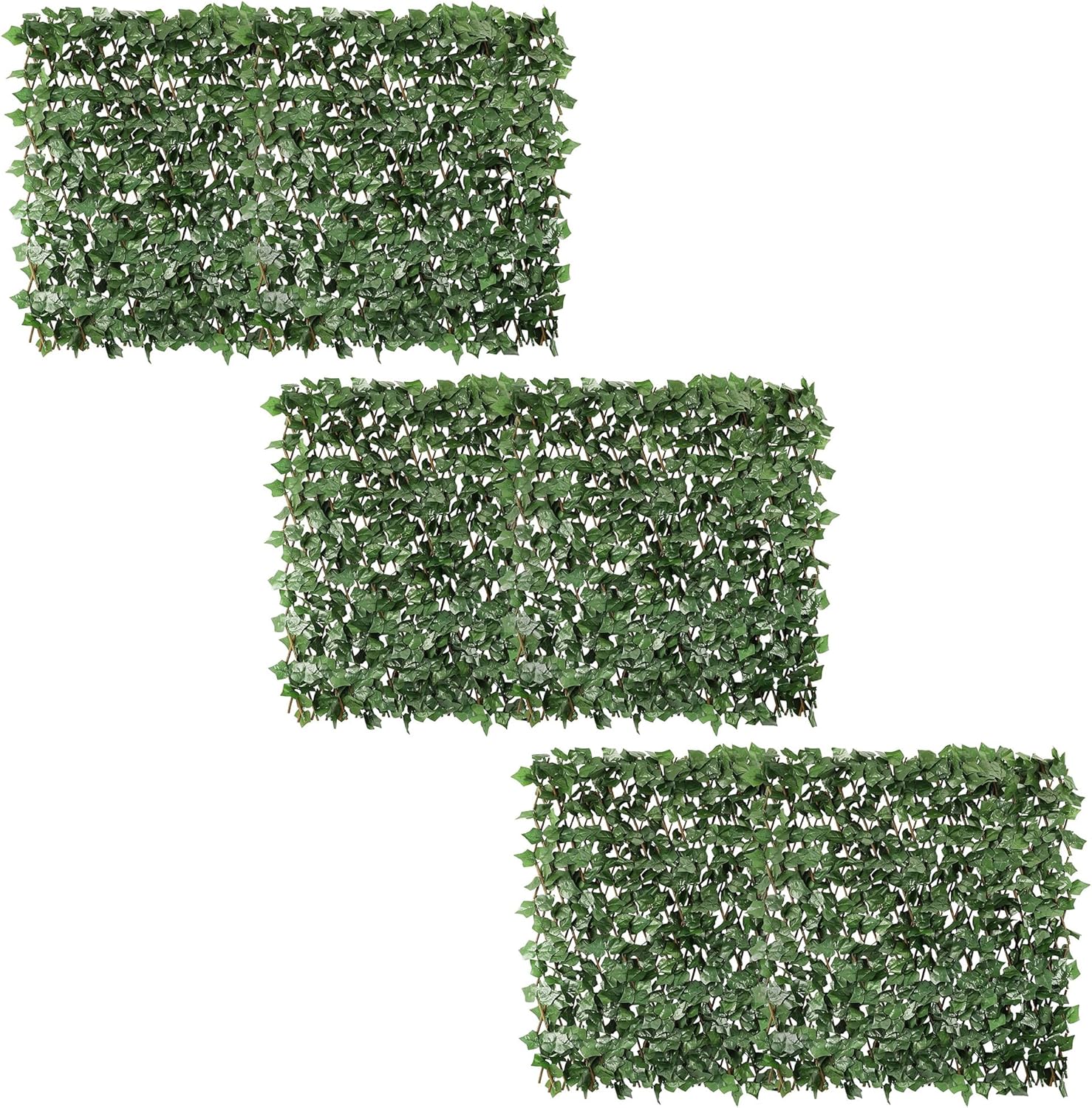 Expandable Artificial Ivy Leaf Privacy Fence Screen for Outdoors