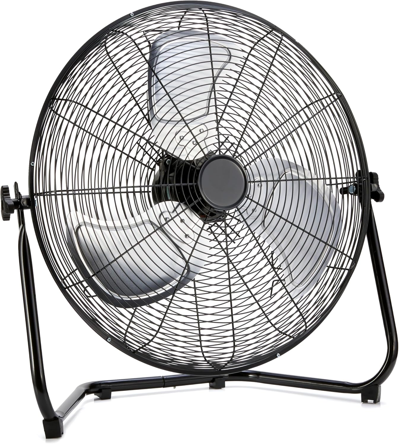 High Velocity Industrial Floor Fan for Large Spaces, 20 in