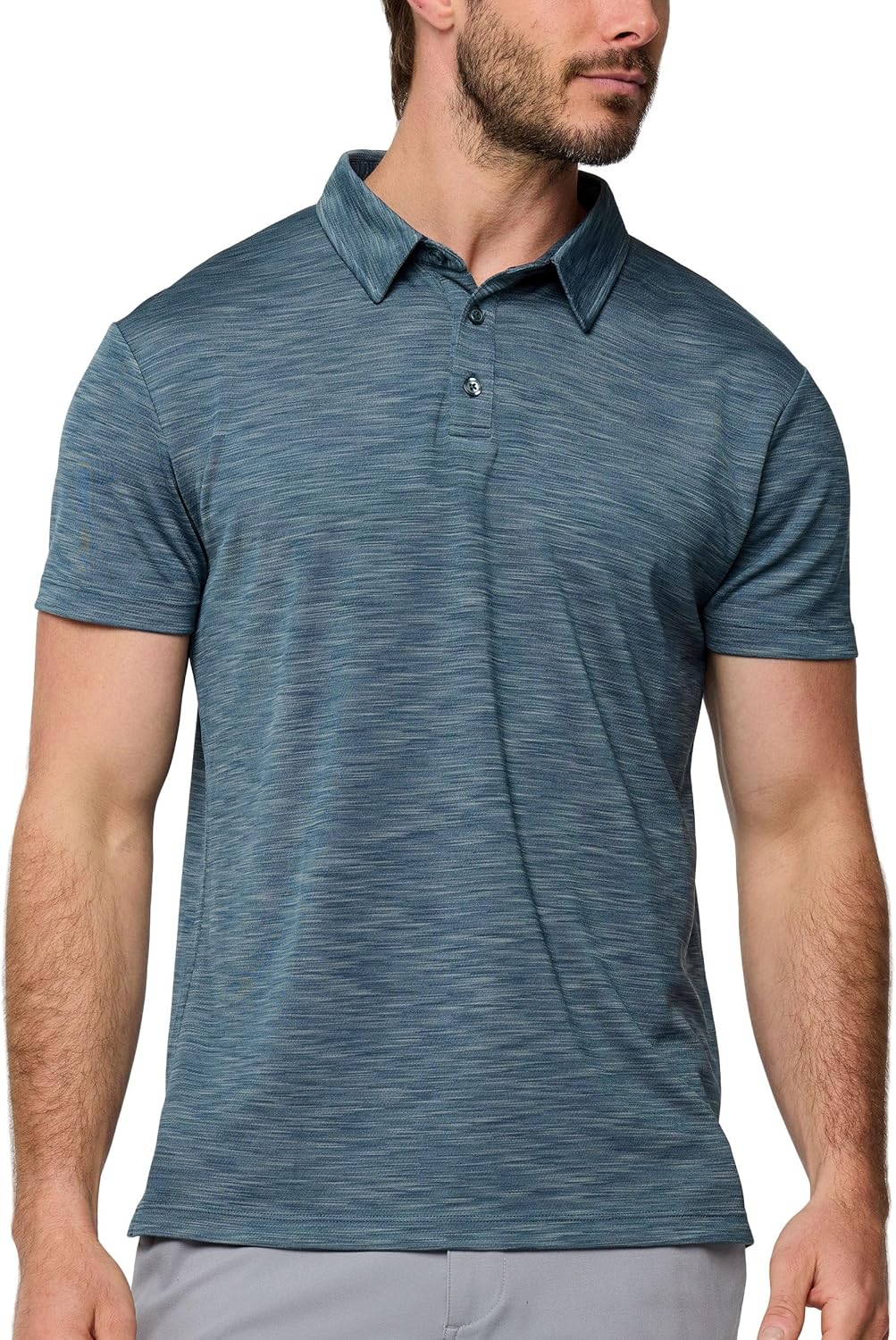 INTO THE AM Performance Dri Fit Polo Shirts for Men S-4XL