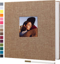 Self Adhesive Photo Album Linen Hardcover 11 x 10.6 in - Sturdy DIY