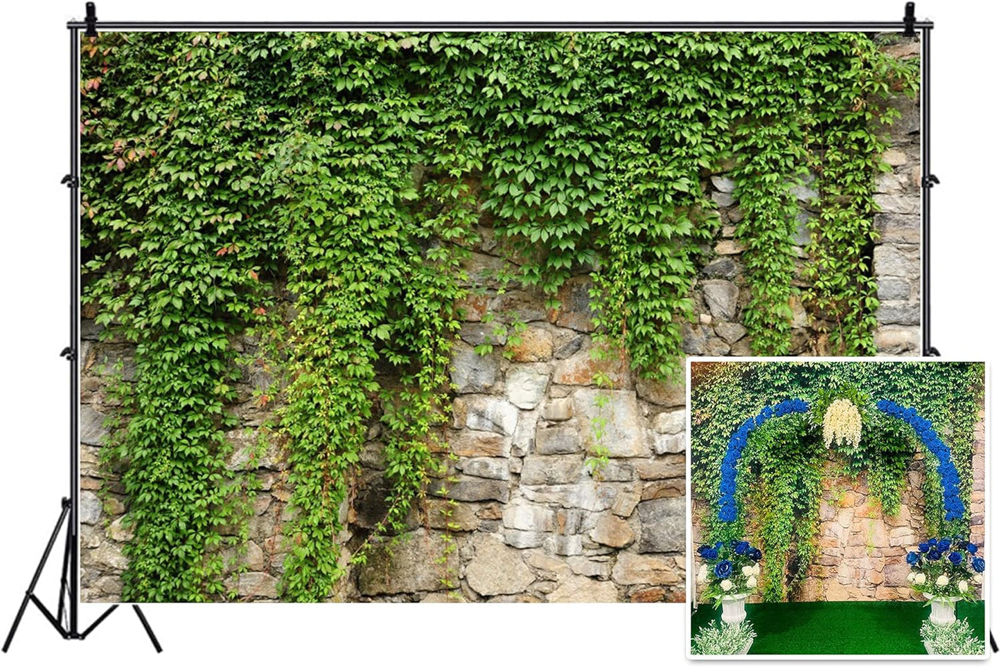 Leyiyi 10x8ft Spring Garden Leaves Backdrop for Events