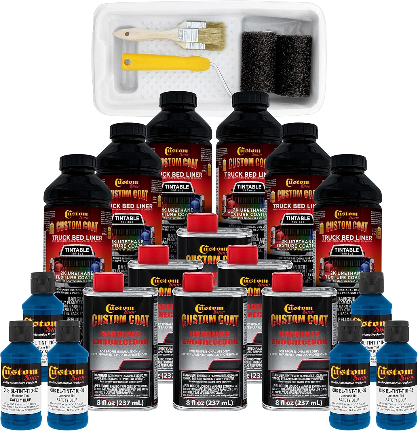 Custom Coat Safety Blue 1.5 Gallon Truck Bed Liner Kit Review