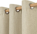 Linen Textured Curtains for Bedroom and Living Room Decor