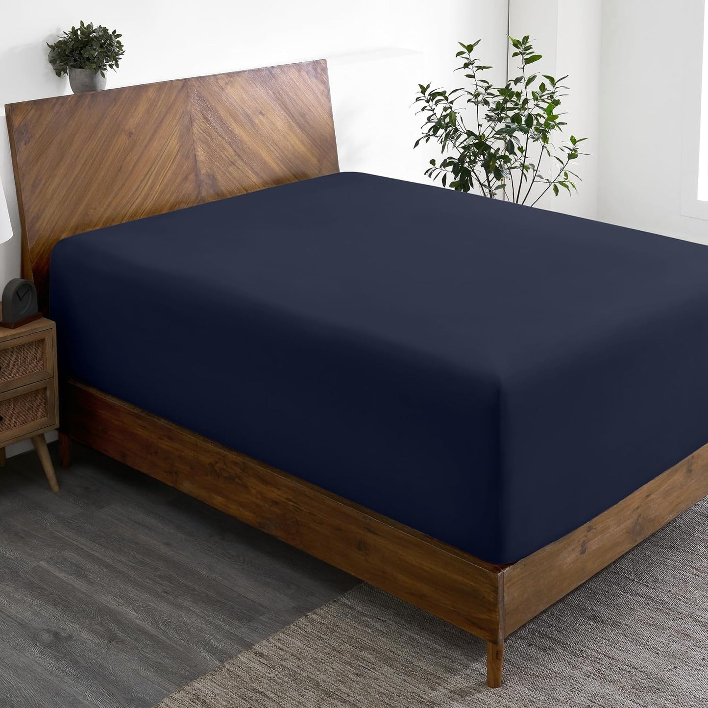 Bare Home King Deep Pocket Fitted Sheet for Ultimate Comfort