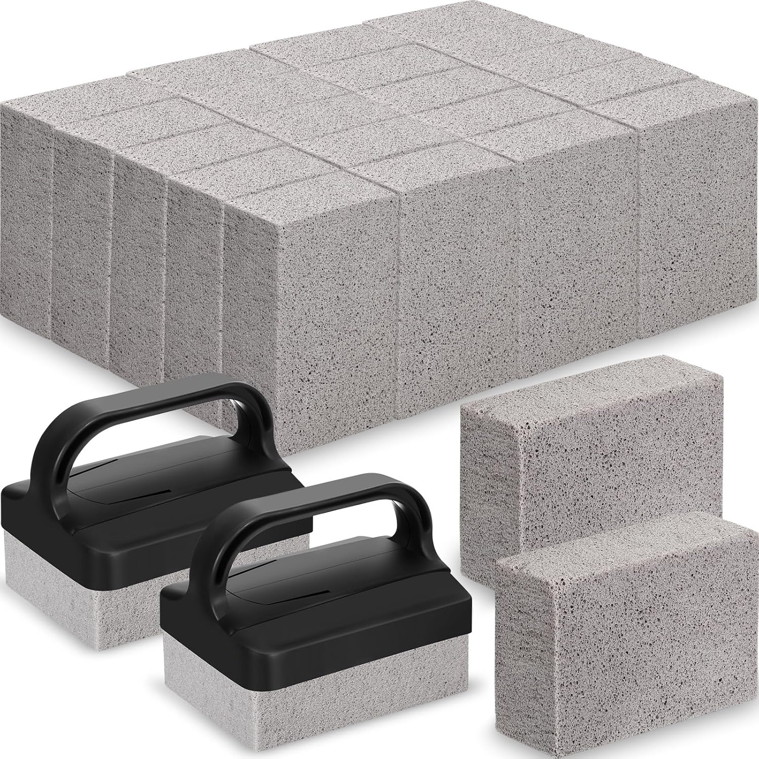Dunzy 26 Pack Grill Cleaning Stone Set for Easy Grease Removal