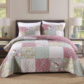 King Size Cotton Quilt Set - 100% Cotton King Quilt with Shams
