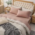 PURE ERA Jersey Knit 4pc Bed Sheet Set King - Super Soft T-Shirt