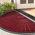 Door Mat Outdoor Indoor Semicircular Non Slip Front Door Mat - Dirt