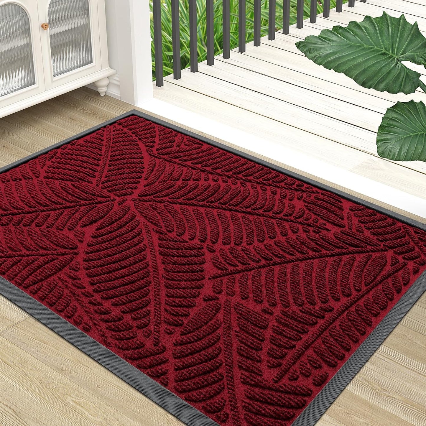 Colorxy Waterproof Doormat - Sturdy Non Slip Indoor Outdoor Mat