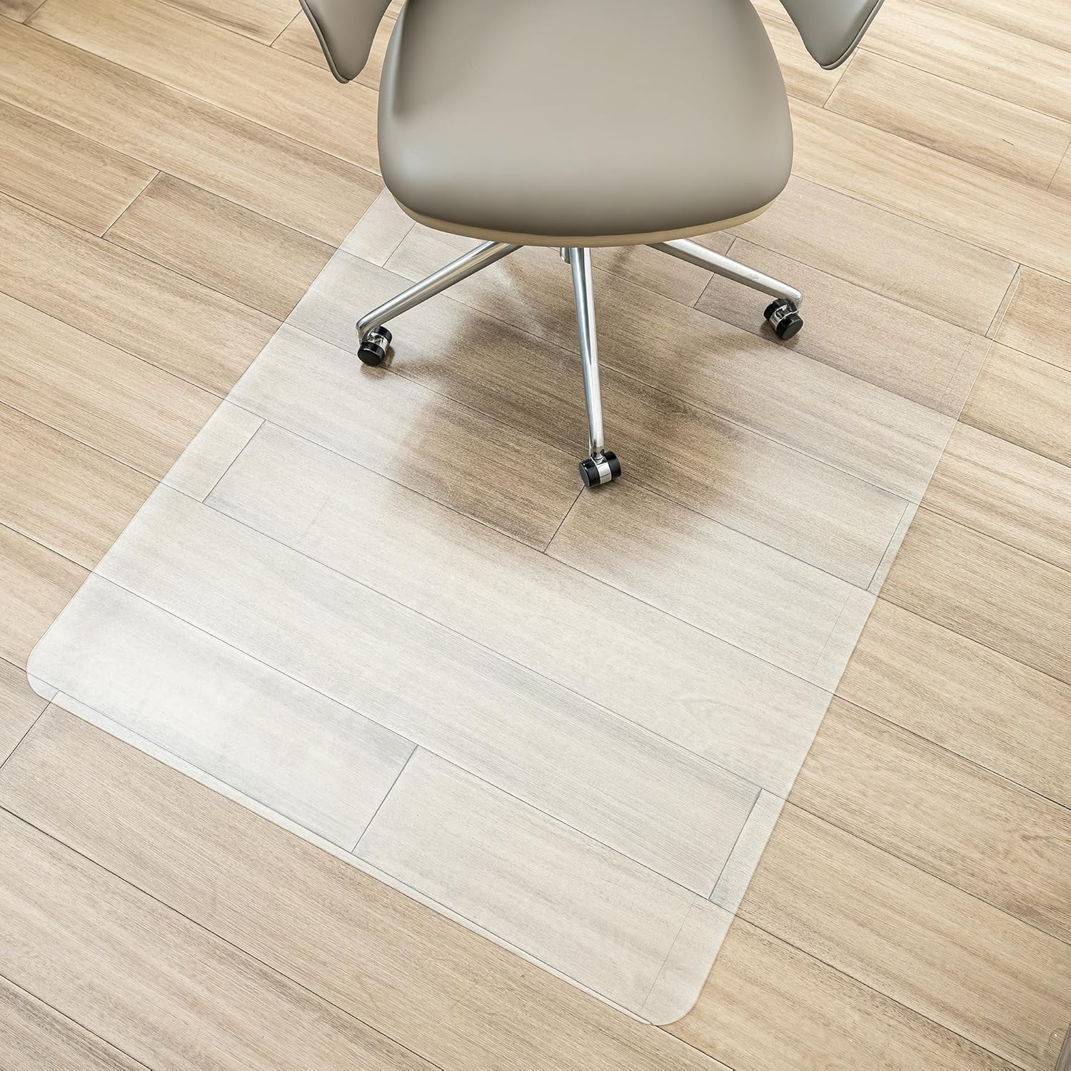 MuArts Clear Chair Mat 36x48 - Protects Hardwood Floors
