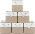 11x11 Cube Storage Bins 6 Pack - Foldable Fabric Organizer Cubes