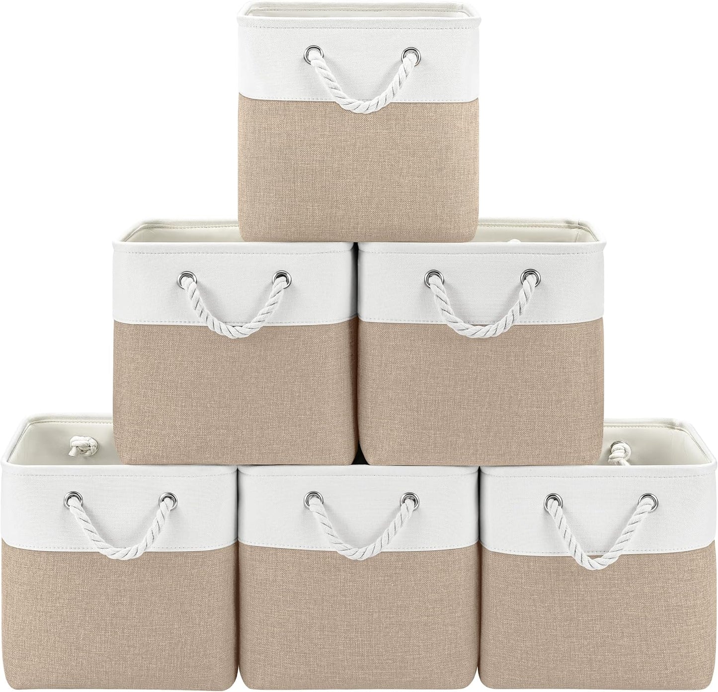 11x11 Cube Storage Bins for Organizing Bedroom and Living Room