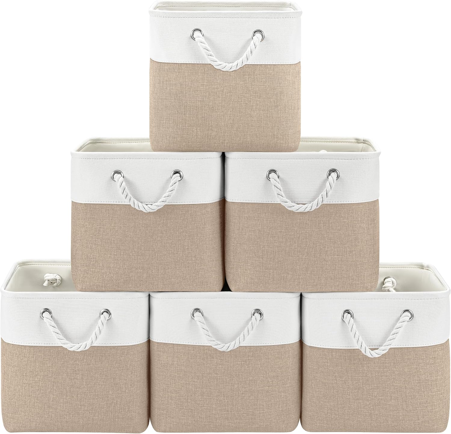 11x11 Cube Storage Bins for Organizing Bedroom and Living Room