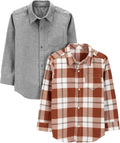 Simple Joys Boys' Long-Sleeve Woven Shirt 2-Pack - Versatile Value