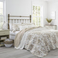 Laura Ashley Quilt Set Reversible Cotton Bedding Twin - Lightweight