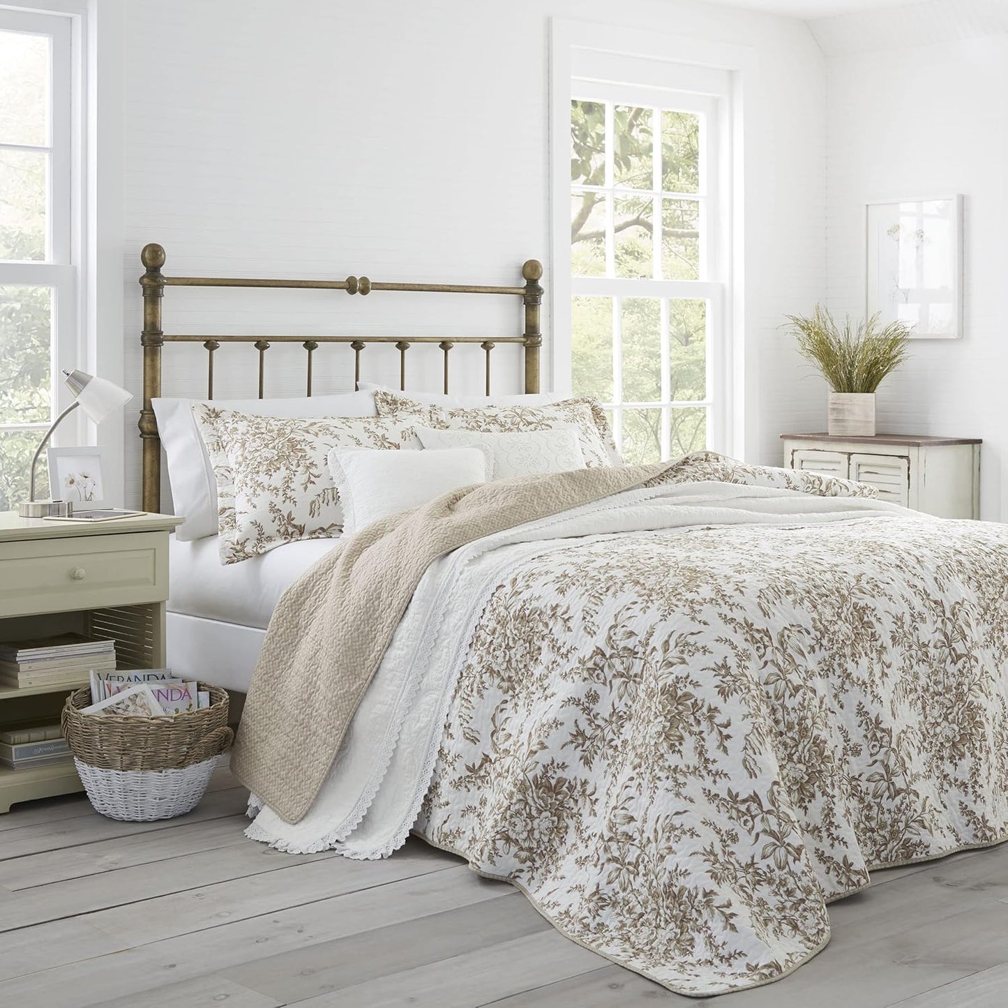 Reversible Cotton Quilt Set for All Seasons - Twin Size Bedding