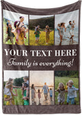 Sherpa 60x80 Personalized Photo Blanket with Text - Ships Next Day