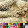 Faux Fur Fabric by the Yard 60 in Wide Beige - Super Soft Shaggy