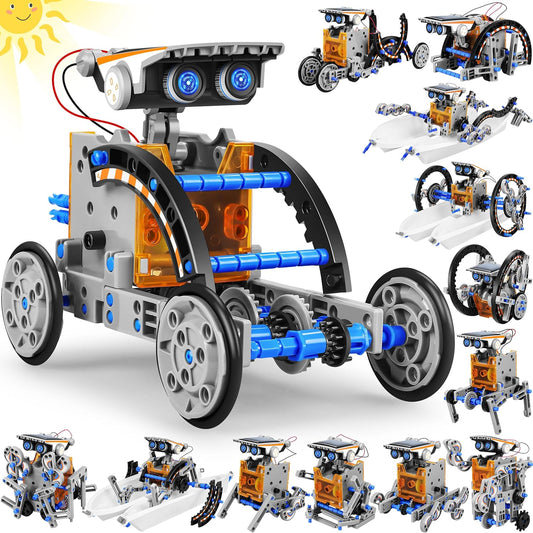 Build & Learn: STEM Solar Robot - Educational DIY Kit for 8-12yo Boys & Girls