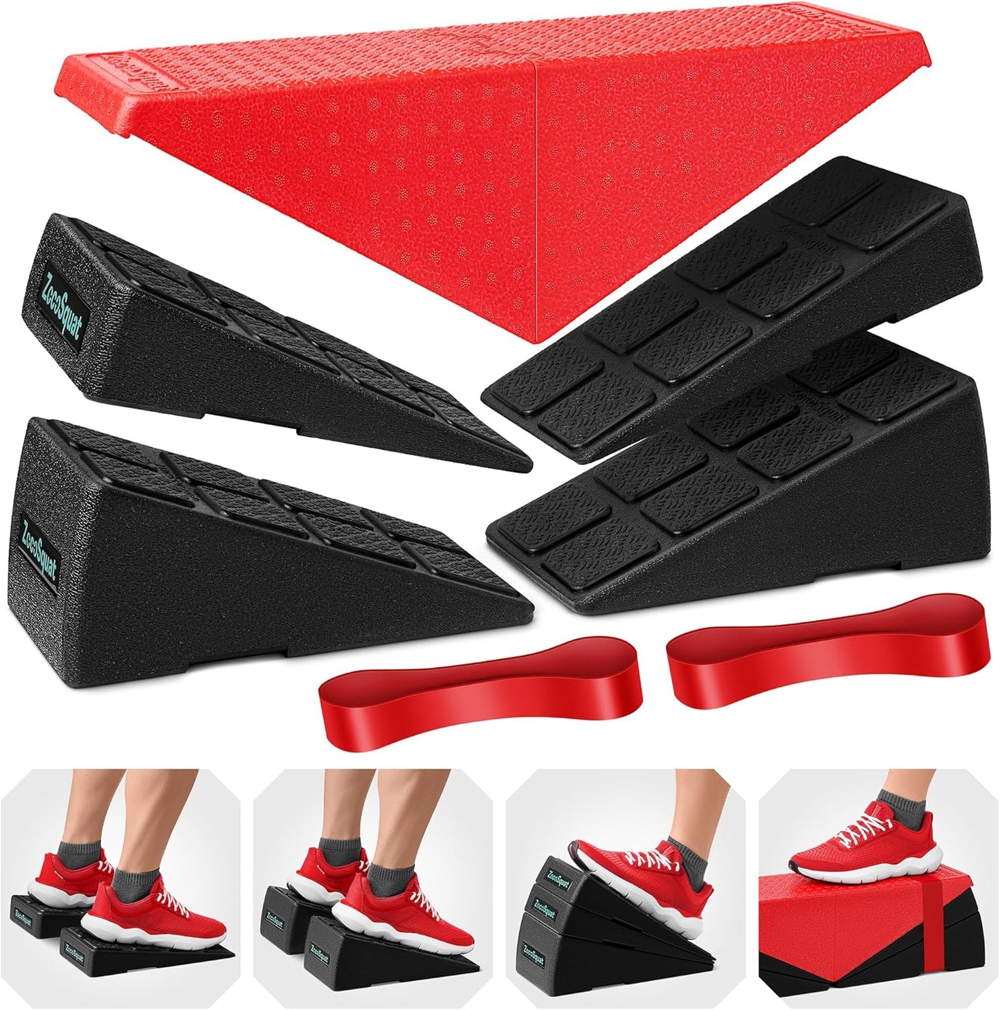 Squat Wedge Block for Weight Capacity and Calf Stretching