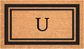 Calloway Mills Monogram Doormat 18in x 30in - Durable Coir Entry Mat