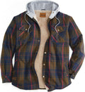 Venado Northwoods Hooded Shirt Jacket - Berber Lined Work Coat