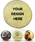 Personalized Coin & Marker Set - Custom Photo Engraving - Acrylic Case - Birdy Golf