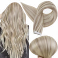 Full Shine Tape in Human Hair Extensions 24 in - Seamless Ash Blonde
