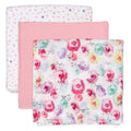 HonestBaby 3-Pack Organic Cotton Swaddle Blankets - Oversized Soft
