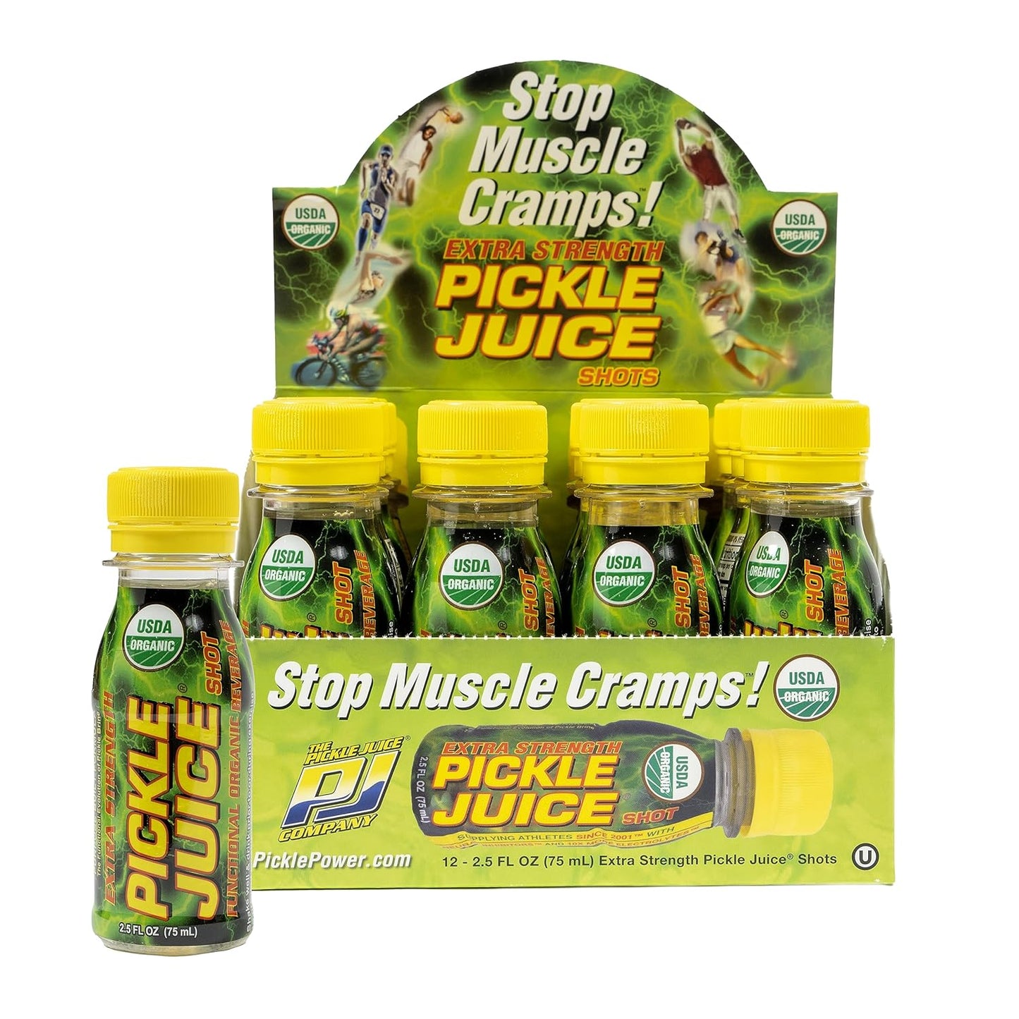 Instant Cramp Relief Pickle Shots - 12 Pack