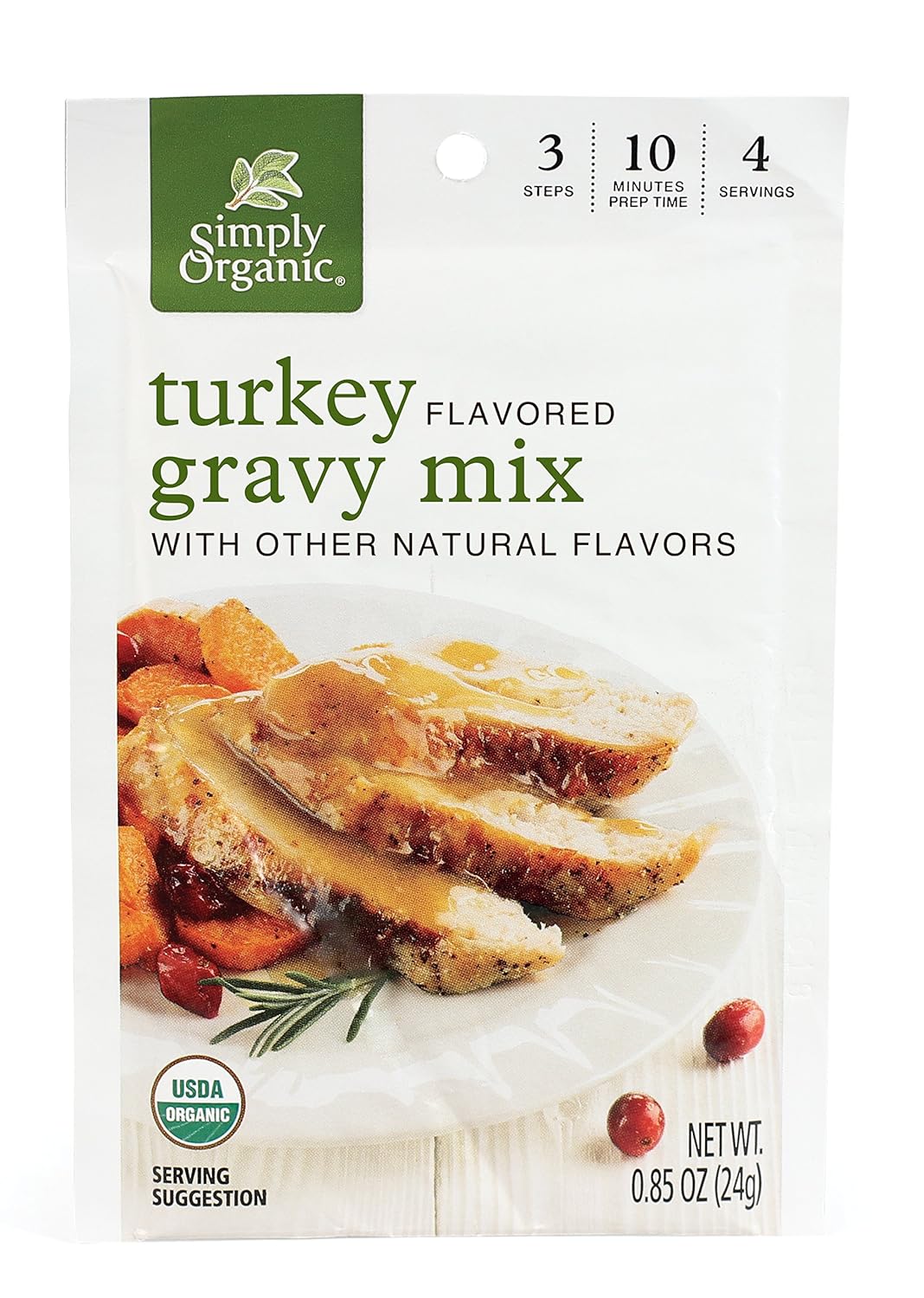 Simply Organic Roasted Turkey Gravy Mix for Delicious Meals