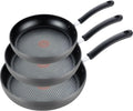 T-fal Ultimate Hard Anodized Nonstick Fry Pan Set 3 Piece - Durable