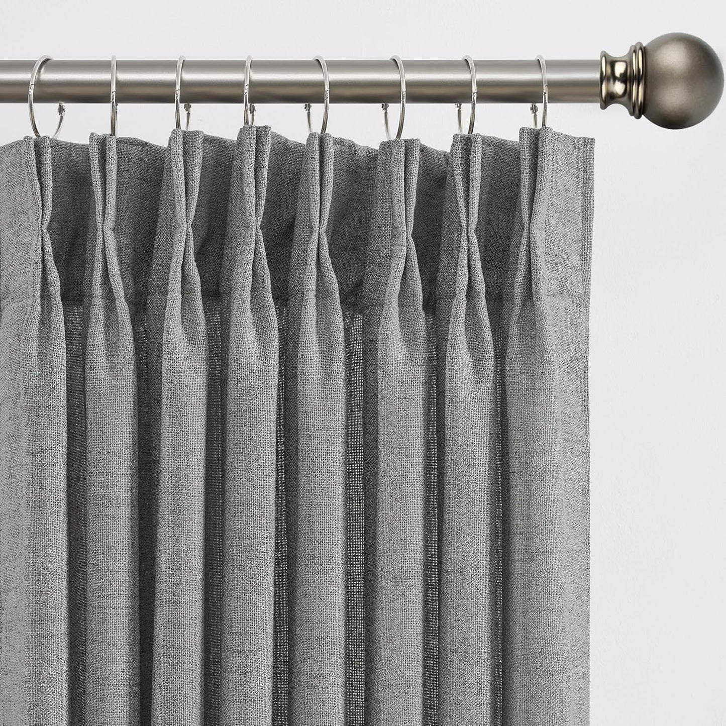 RAIN CITY Extra Long Pleated Sheer Curtains for Elegant Windows