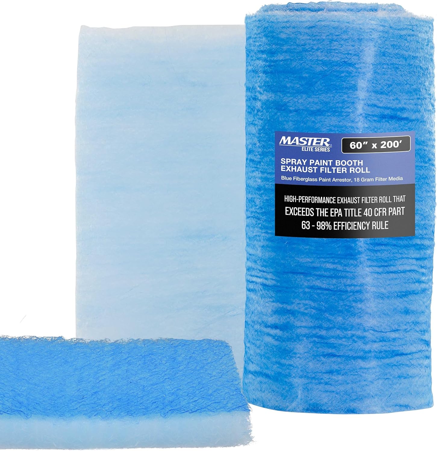 Master Airbrush Elite Paint Spray Booth Exhaust Filter Roll 60