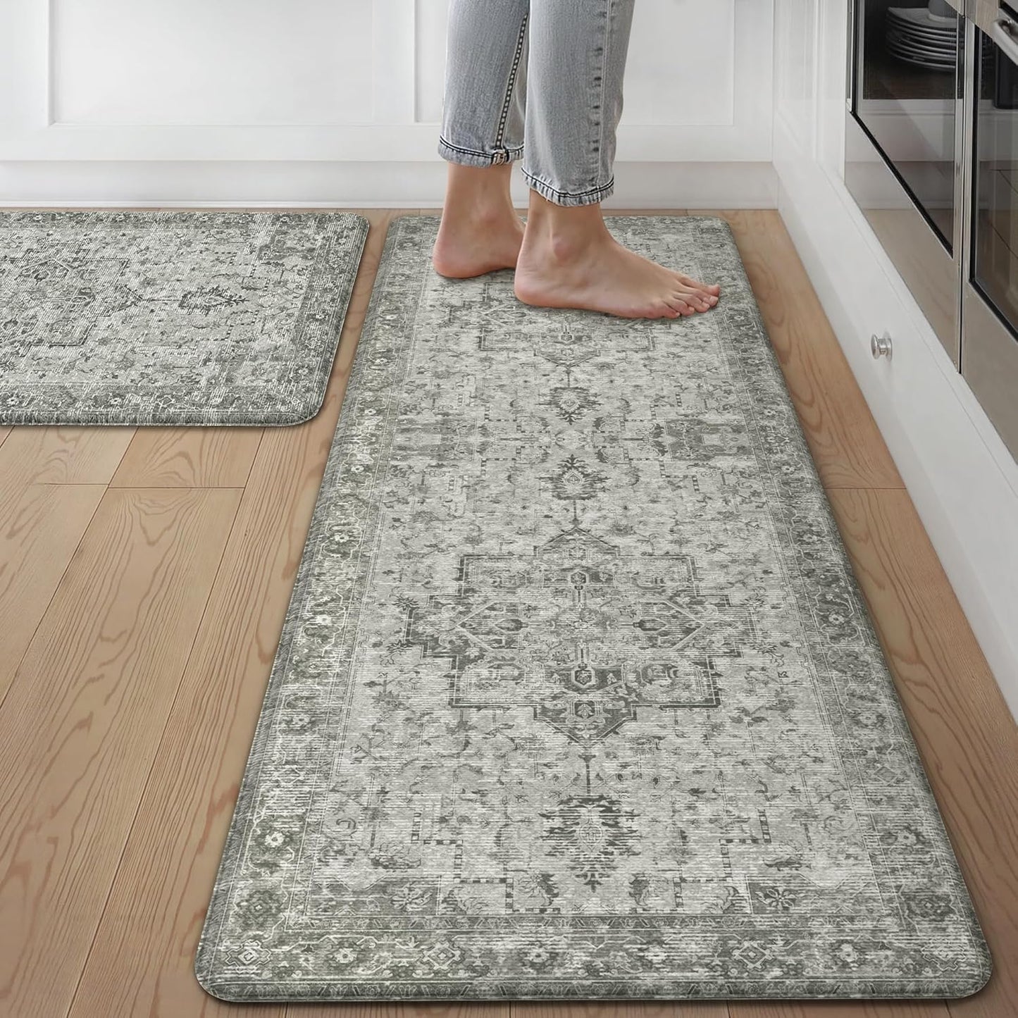 GENIMO Kitchen Mats for Floor - Stylish Anti Fatigue Rugs