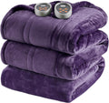Beautyrest Heated Blanket King - Reversible Plush Sherpa Heated Throw