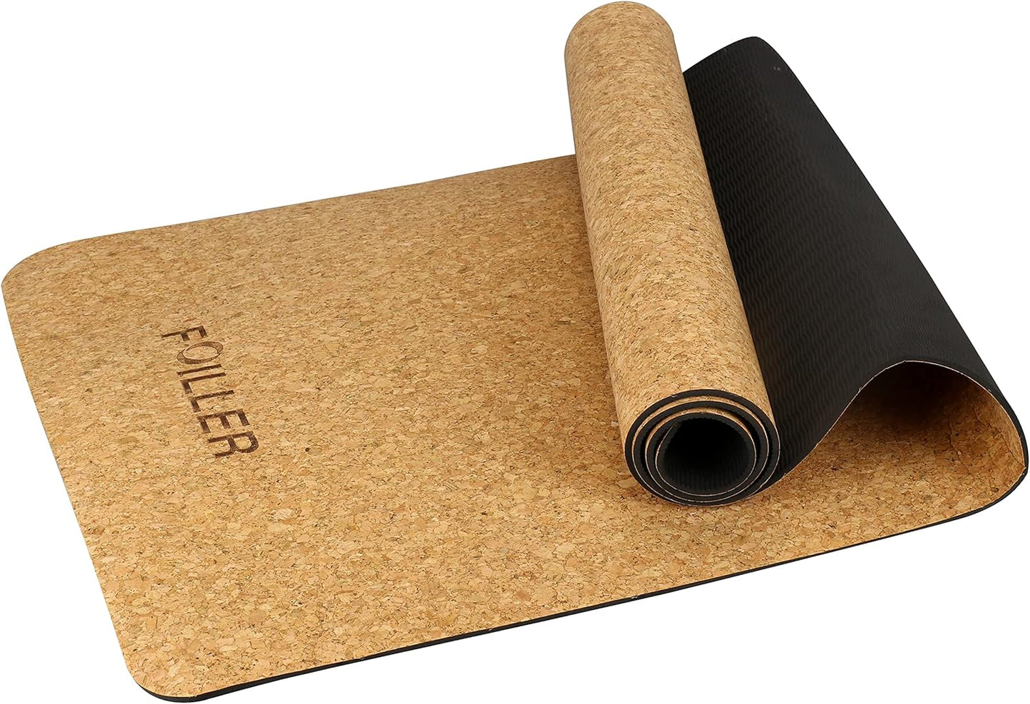 FOILLER Luxury Cork Yoga Mat - Non-Slip Eco-Friendly Fitness Mat
