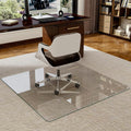 47 in x 47 in Tempered Glass Chair Mat - Heavy Duty Floor Protection